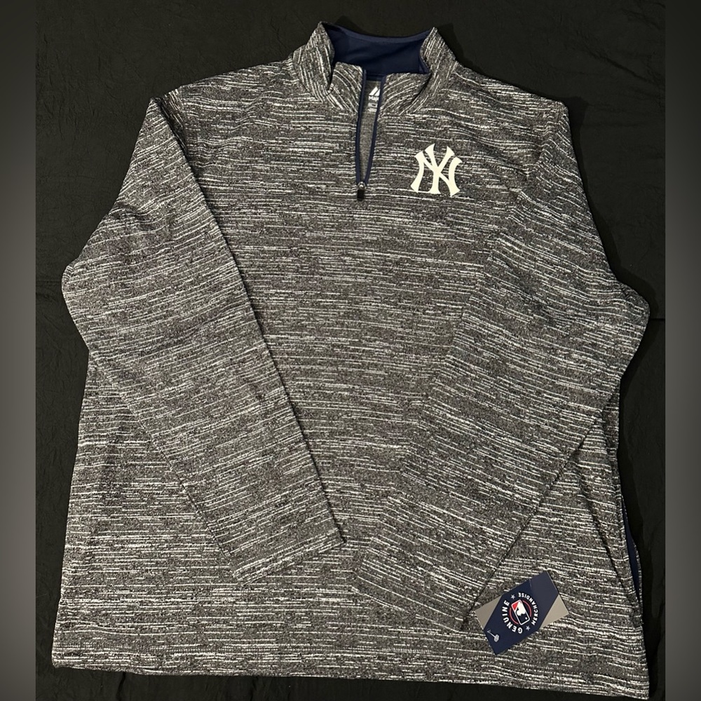 Men's New York Yankees Quarter-Zip Jacket 2XL